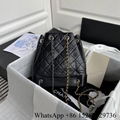Shop        gabrielle small backpack bag        aged calfskin leather bag black  2