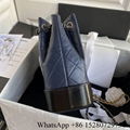 Shop        gabrielle small backpack bag        aged calfskin leather bag black  9