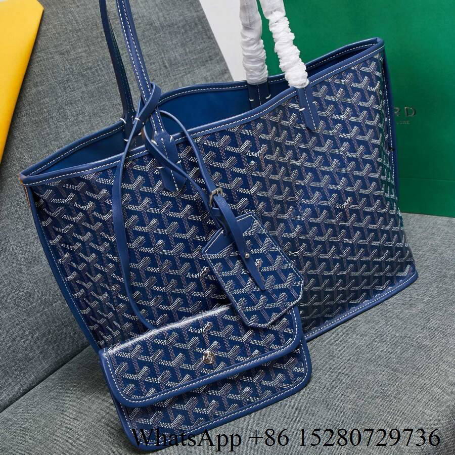 Goyard Reversible Tote Bag Goyard double sided tote st louis tote leather UAE    3