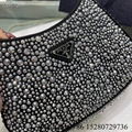 Shop       Cleo satin bag with appliques       crystal embellished satin bag 13
