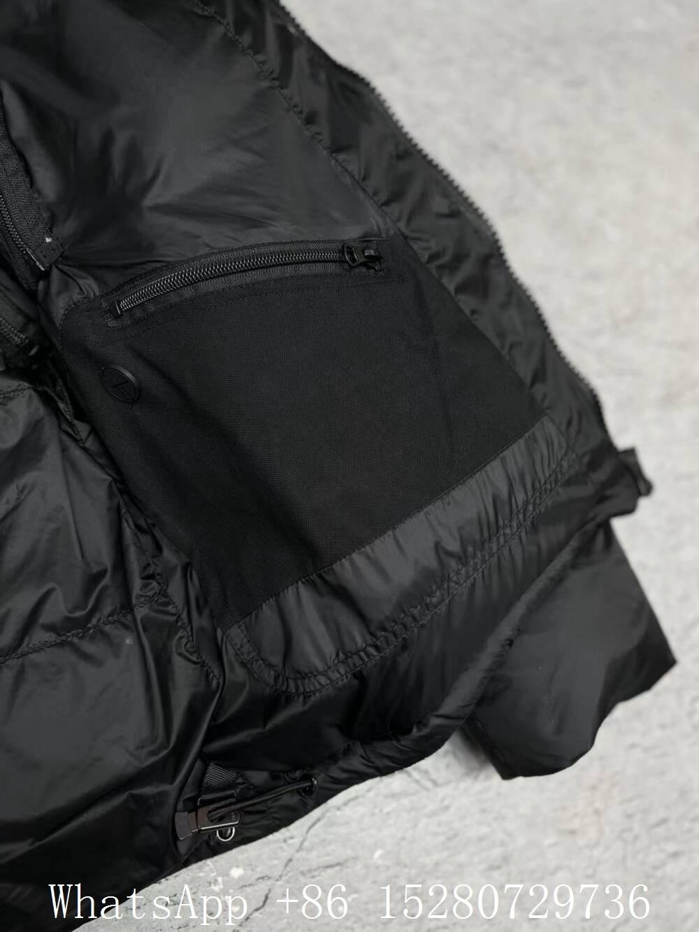 Shop          Down Coat Detachable Sleeve Hooded Puffer Jacket winter outwear  5