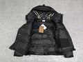 Shop Burberry Down Coat Detachable Sleeve Hooded Puffer Jacket winter outwear 