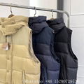 Shop Burberry Down Coat Detachable Sleeve Hooded Puffer Jacket winter outwear 