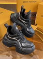 2023 LV Archlight 2.0 platform sneaker,women LV sneaker,monogram black size 38  