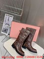 Acne Studios boots,Balius buckled crinkled leather knee high boots,discount boot