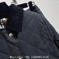 Burberry corduroy collar quilted cropped jacket black,Women Burberry jacket,sale