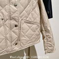 Burberry corduroy collar quilted cropped jacket black,Women Burberry jacket,sale