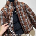 Burberry corduroy collar quilted cropped jacket black,Women Burberry jacket,sale