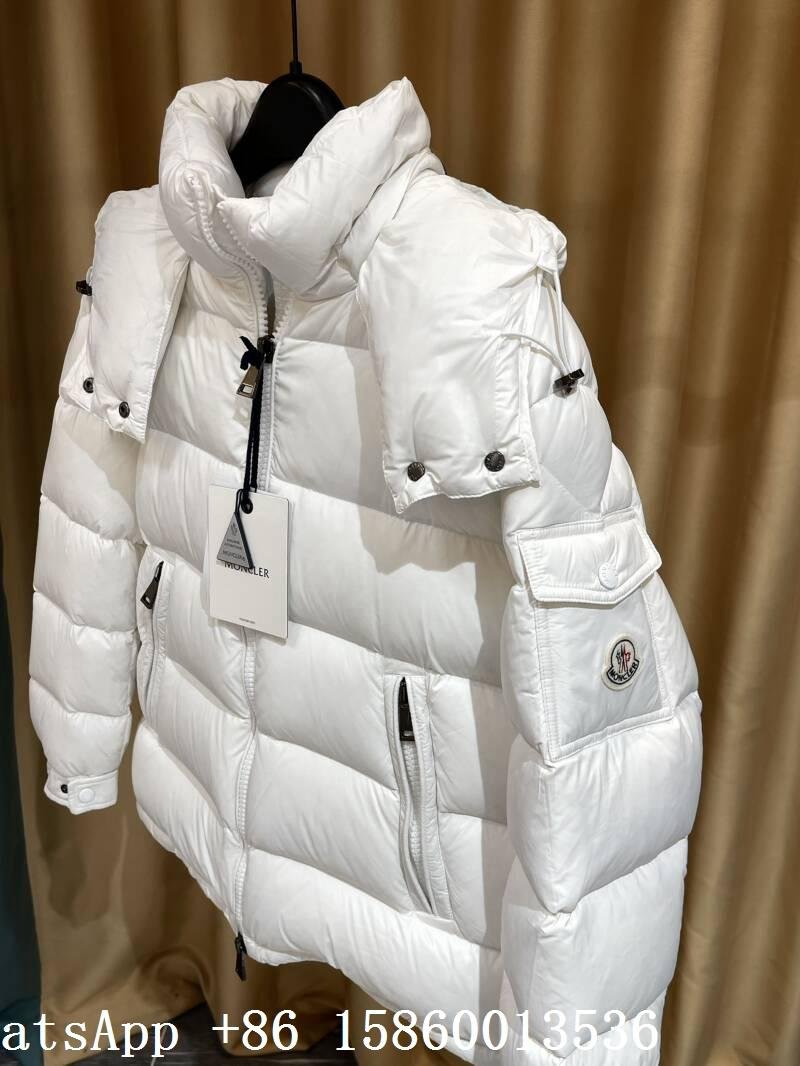         maire Jacket,white Maire short down jacket,        Shiny Puffer coat 3