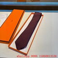 Hermes faconnee H Bicolore tie,Hermes luxury tie,Hermes Red silk printed tie, 