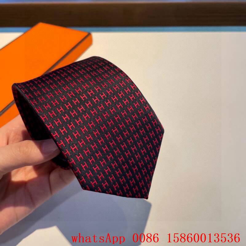        faconnee H Bicolore tie,       luxury tie,       Red silk printed tie,  4