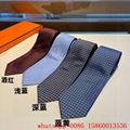 Hermes faconnee H Bicolore tie,Hermes luxury tie,Hermes Red silk printed tie, 