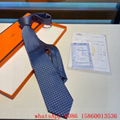 Hermes faconnee H Bicolore tie,Hermes luxury tie,Hermes Red silk printed tie, 