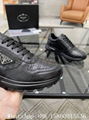       leather sneaker men,      Low-Top shoes,leather lace-up sneakers,black 3