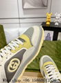       men's Mac80 sneaker in off white leather,      low top sneaker,yellow  3