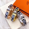 Hermes Clic H bracelet,Hermes Clic Clac bracelet,gold plated metal orange,gifts 