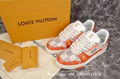 LV trainer Damier sneaker,LV Virgil Abloh sneaker,cheap lv sneakers,size 9.5