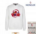 Moncler sweatshirt,Moncler logo patch sweatshirt,Moncler crew neck shirts,black 