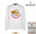 Moncler sweatshirt,Moncler logo patch sweatshirt,Moncler crew neck shirts,black 