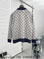 Gucci GG Wool jacquard cardigan,wool cardigan,gucci knit cardigan,grey navy,XL