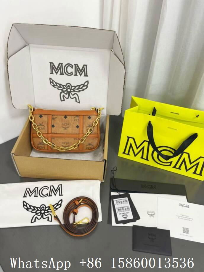 MCM Delmy Visetos Mini logo Chain shoulder bag,MCM mini bag,MCM crossbody bag 3
