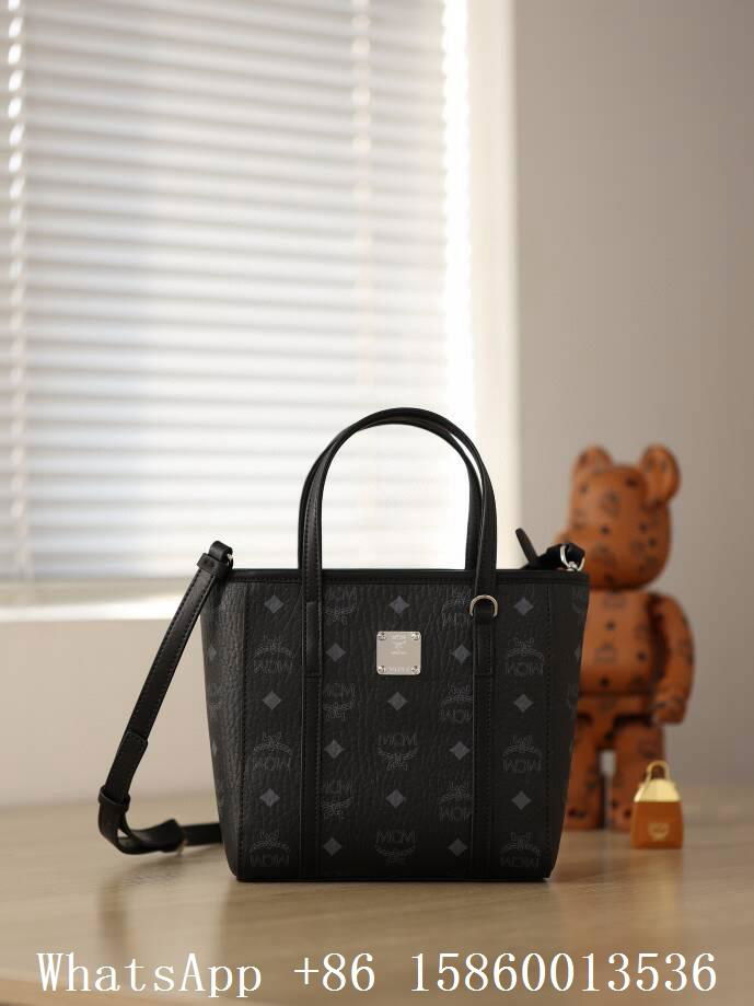 MCM reversible Liz shopper in visetos black,MCM Tote bag,MCM Bucket bag,black