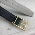        leather belt,       etriviere 32mm belt,       Double Tour belt,black  6