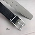 Hermes leather belt,Hermes etriviere 32mm belt,Hermes Double Tour belt,black 