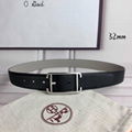        leather belt,       etriviere 32mm belt,       Double Tour belt,black  7