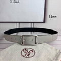 Hermes leather belt,Hermes etriviere 32mm belt,Hermes Double Tour belt,black 