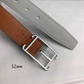        leather belt,       etriviere 32mm belt,       Double Tour belt,black  14
