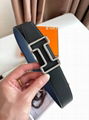 Hermes tonight leather Belt, H Belt Buckle reversible leather strap 38mm,