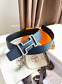 Hermes tonight leather Belt, H Belt Buckle reversible leather strap 38mm,