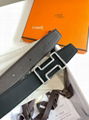 Hermes tonight leather Belt, H Belt Buckle reversible leather strap 38mm,