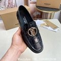 Burberry Monogram Motif Leather Loafers ,black,Men's Burberry loafers,discount