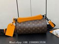 Louis Vuitton Soft Polochon bag,Men's Soft Polochon Eclipe bag,LV shoulder bag  