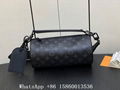 Louis Vuitton Soft Polochon bag,Men's Soft Polochon Eclipe bag,LV shoulder bag  