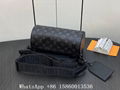 Louis Vuitton Soft Polochon bag,Men's Soft Polochon Eclipe bag,LV shoulder bag  