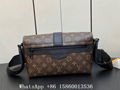 Louis Vuitton S-Cape messenger bag,Men's LV Taurillon Monogram bag,Black,M23741 