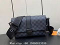 Louis Vuitton S-Cape messenger bag,Men's LV Taurillon Monogram bag,Black,M23741 