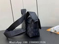 Louis Vuitton S-Cape messenger bag,Men's LV Taurillon Monogram bag,Black,M23741 