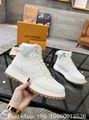 Louis Vuitton Rivoli high sneaker,LV white embossed monogram ,high top trainers,