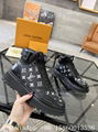 Louis Vuitton Rivoli high sneaker,LV white embossed monogram ,high top trainers,