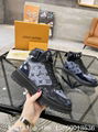 Louis Vuitton Rivoli high sneaker,LV white embossed monogram ,high top trainers,