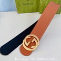 Gucci Wide leather belt with double buckle,women GG marmont leather belt,7.0cm 