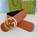       Wide leather belt with double buckle,women GG marmont leather belt,7.0cm  3