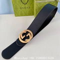       Wide leather belt with double buckle,women GG marmont leather belt,7.0cm  7