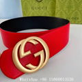 Gucci Wide leather belt with double buckle,women GG marmont leather belt,7.0cm 