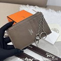 Hermes Card holders,men's Hermes twill card case,Hermes card wallet with zipper