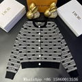 MIU MIU logo Jacquard wool cardigan,MIU